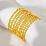 9pcs Bangles Bracelets Sets for Ladies Wedding Party Jewelry MY127