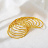 9pcs Bangles Bracelets Sets for Ladies Wedding Party Jewelry MY127