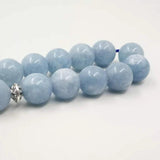 Natural Aquamarines Stone Tasbih Bracelets Man's Misbaha Special Gift for Muslim