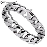 Titanium Steel Men Bracelets Punk Bangle High Polished Wristbands