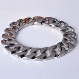 Titanium Steel Men Bracelets Punk Bangle High Polished Wristbands