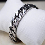 Titanium Steel Men Bracelets Punk Bangle High Polished Wristbands
