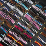 Vintage Braided Leather Bracelets Mix Style Jewelry Lot