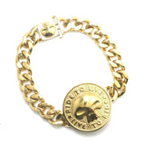 Stainless Steel Big Skull Biker Bracelet