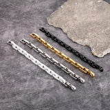 Men Stainless Steel Chain Link Bracelet Punk Motorcycle Accessories