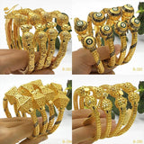 24K Copper Indian Bangle Dubai Jewellery Evil Eye Bangles Wedding