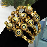24K Copper Indian Bangle Dubai Jewellery Evil Eye Bangles Wedding