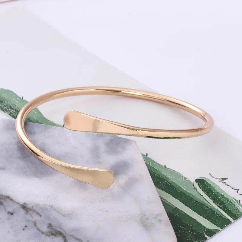 10 Blank Brass Bangles Stacking Adjustable Cuff Bracelets