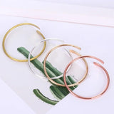 10 Blank Brass Bangles Stacking Adjustable Cuff Bracelets