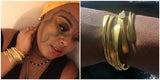10 Blank Brass Bangles Stacking Adjustable Cuff Bracelets