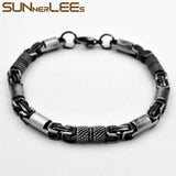6mm Geometric Byzantine Link Chain Retro Bracelet