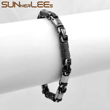 6mm Geometric Byzantine Link Chain Retro Bracelet