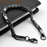 6mm Geometric Byzantine Link Chain Retro Bracelet