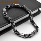 6mm Geometric Byzantine Link Chain Retro Bracelet