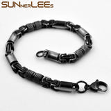 6mm Geometric Byzantine Link Chain Retro Bracelet
