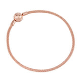 Moments Mesh Bracelet Ball Clasp S925 Sterling Silver Rose Plated Blend