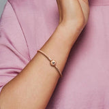 Moments Mesh Bracelet Ball Clasp S925 Sterling Silver Rose Plated Blend