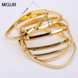 70MM Stainless Steel Bangle Set - 7pcs High Bangle