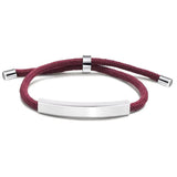 Stainless Steel Bracelet Blank For Engrave Metal ID Plate Bracelets