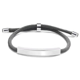 Stainless Steel Bracelet Blank For Engrave Metal ID Plate Bracelets