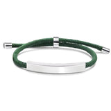 Stainless Steel Bracelet Blank For Engrave Metal ID Plate Bracelets