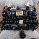Boho 6pc Beaded Stack Bracelet Set For Women