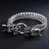 Hiphop Dragon Mesh Chain Bracelet Stainless Steel