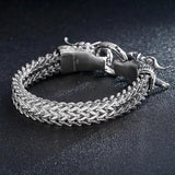 Hiphop Dragon Mesh Chain Bracelet Stainless Steel