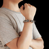 Hiphop Dragon Mesh Chain Bracelet Stainless Steel