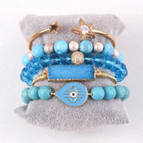Boho Beaded Bracelet 5pc Stack Bracelet Sets For Women