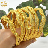 African Wedding Bangle Bracelet Arabic Charm Plated Bangle Bracelets