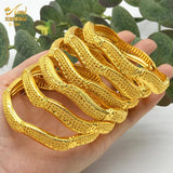 African Wedding Bangle Bracelet Arabic Charm Plated Bangle Bracelets