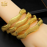 African Wedding Bangle Bracelet Arabic Charm Plated Bangle Bracelets
