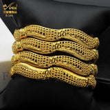 African Wedding Bangle Bracelet Arabic Charm Plated Bangle Bracelets