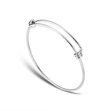 20pcs Stainless Steel DIY Charm Bangle Bracelet