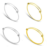 20pcs Stainless Steel DIY Charm Bangle Bracelet