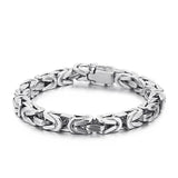 Fongten Gothic Style Men Bracelet Stainless Steel Punk Chain Bracelets