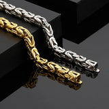 Fongten Gothic Style Men Bracelet Stainless Steel Punk Chain Bracelets