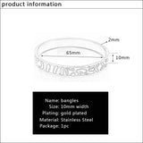 Vintage Stainless Steel Enamel Bracelet for Women