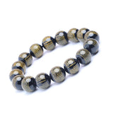 14mm Agate Gemstone Bracelet Natural Energy Beads Unisex