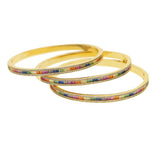 Rainbow CZ Open Cuff Bangle Xmas Gift