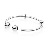 Rose Plated S925 Sterling Silver Bangle Bracelet Birthday