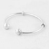 Rose Plated S925 Sterling Silver Bangle Bracelet Birthday