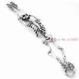 European Halloween Bracelet Punk Skull Skeleton Bracelet For Men