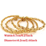 4pcs Copper Bracelet Africa Bangles Women