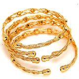 4pcs Copper Bracelet Africa Bangles Women