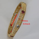 Red Rhinestone Bangles for Women - Indian Bride Gift