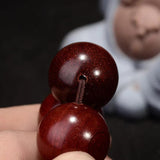 Coate D'Ivoire Red Sandalwood Buddha Bracelet 20mm Beads