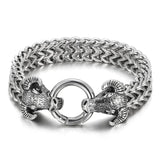 Vintage Zodiac Bull Men's Steel Bracelet Gift