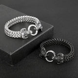 Vintage Zodiac Bull Men's Steel Bracelet Gift